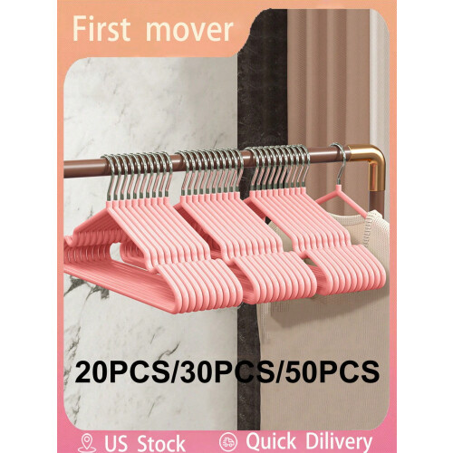 Kleiderbügel aus rosa Eisen, 50er-Packung