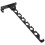 Perchero de pared de aluminio negro, 34 x 13 cm. 1