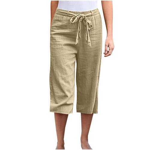Damebukser med elastisk talje i polyester 1