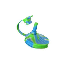Tampa de silicone para lata de refrigerante com furo para canudo