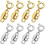 Ensemble de 8 fermoirs magnétiques pour colliers – Plaqué or et argent 1