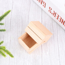 Mini cestas de madera para decoración de casas de muñecas – 2 unidades