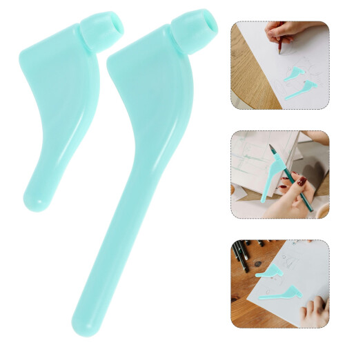 Extensor de lápiz ergonómico azul cielo ABS1 par