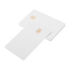 Blanko-Smart-IC-Karten, weiß, PVC, 8 Stück
