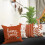 Fundas de almohada de lino de 45x45 cm (juego de 4) 3