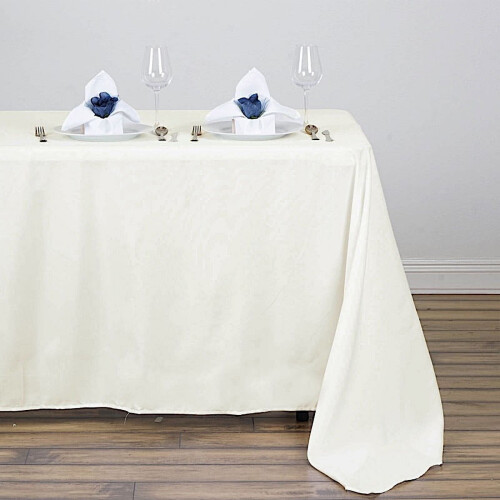 Rektangulär bordsduk i polyester 137 x 237 cm