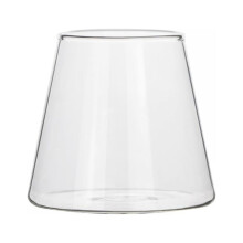 Juego de 4 vasos cónicos de vidrio, 280 ml.