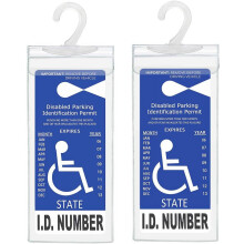 Confezione da 2 porta-segnalibri per disabili – Custodia in plastica trasparente