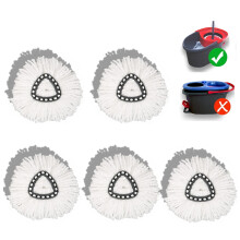 5er-Pack Mikrofaser-Wischmoppköpfe für O-Ceda EasyWring Spin Mop