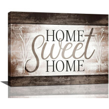 Landhuis Home Sweet Home Canvas Muurdecoratie 16x12 inch