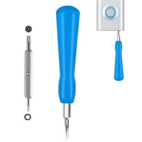 Videocitofono con cacciavite e punte Torx T6 e T15