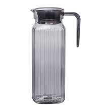 Clear Plastic Pitcher with Push Lid 1.5L