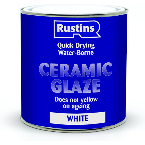 Rustins Rustins Acrylic Ceramic Glaze White 1L