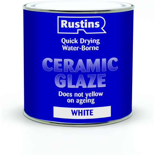 Rustins Rustins Acrylic Ceramic Glaze White 250ml