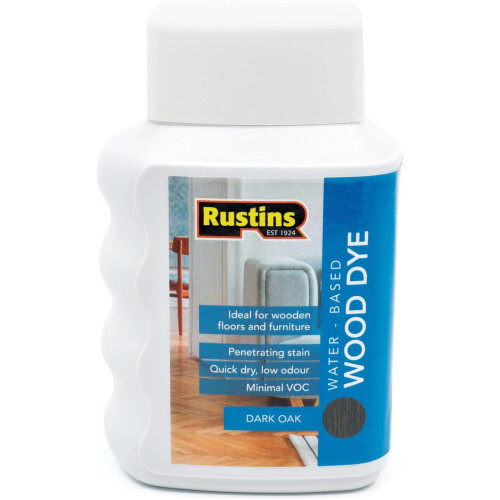 Rustins Rustins Water-Based Wood Dye Dark Oak 250ml