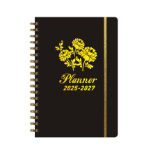3-Jahres-Monatsplaner, Spiralbindung, 2025–2027