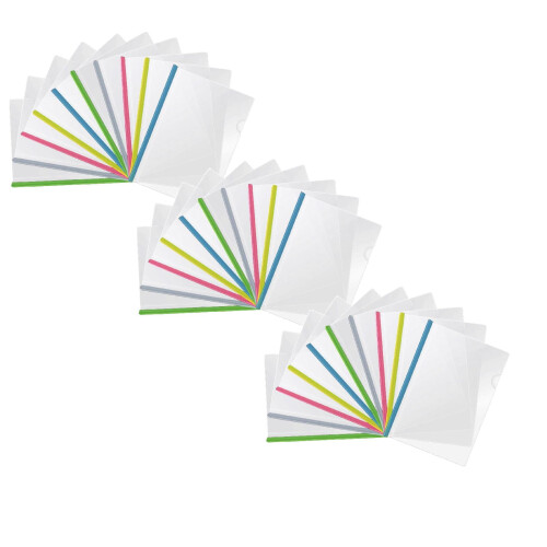 Transparente A4-Berichtshüllen mit Schiebeleiste – 10er-Packung