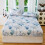 Lençol de casal com estampa floral, tamanho 54x75 polegadas, em poliéster. 1