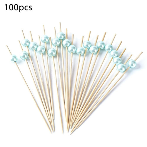 Puiset hedelmätikut helmillä – 100 kpl, 12 cm