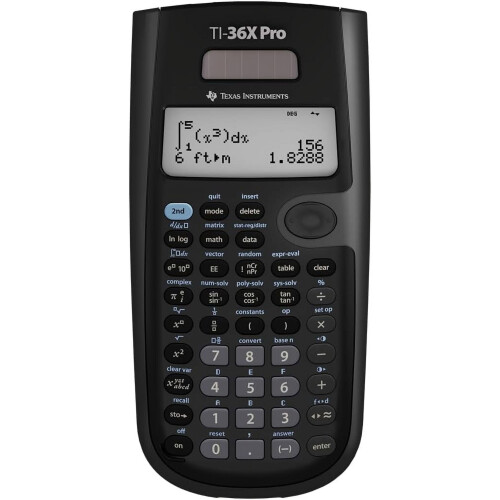 TI-36X Pro scientific calculator black 9.7 inch