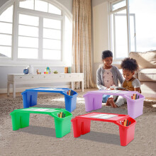 Set de 4 tăvițe pentru biroul copiilor, PP, 50x25x18cm