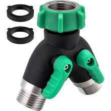 Raccord en Y pour tuyau d'arrosage, acier inoxydable 304, 2 voies