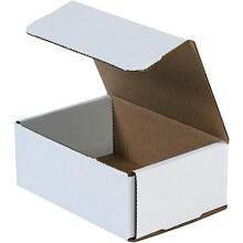 Hvide bølgepapforsendelser 6,5 x 4,5 x 2,5 tommer (50 stk.)