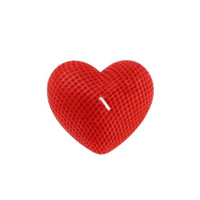 Bougies rouges en forme de cœur pour la Saint-Valentin, un mariage,