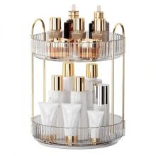 360 roterende makeup-organisator med 2 niveauer – 23 cm klar
