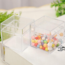 48 cubos de almacenamiento de PS transparentes, apilables, de 2x2x2 pulgadas