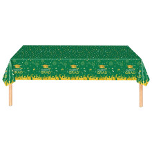 Goldene Tischdecke für Abschlussfeiern, 54 x 108 Zoll, Einweg