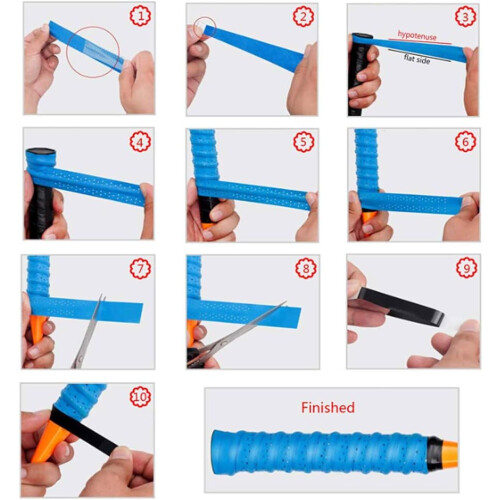 Υψηλής απόδοσης Overgrip, Αντιολισθητική διάτρητη επιφάνεια για ρακέτες τένις, 1