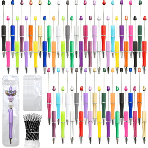 DIY-Perlenstift-Set, 50er-Packung mit Nachfüllminen und Beuteln