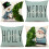 Conjunto de 4 capas de almofada azuis de Natal, 45x45 cm (18x18 polegadas). 1