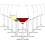 Set di 12 bicchieri da vino trasparenti da 355 ml (12 oz) 1