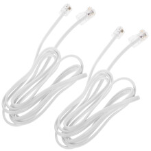 RJ11-zu-RJ45-Adapter, weiß, 1,7 m, PVC-Kupfer