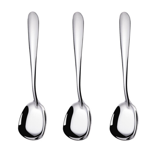 304 Edelstahl-Vierkantlöffel-Set (3er-Set)
