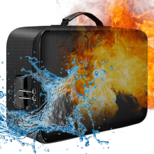 Borsa portadocumenti ignifuga con lucchetto