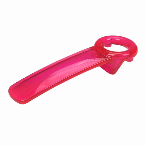 Ouvre-bocal transparent rose rouge, 1 pièce