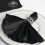 20 serviettes de table en satin noir de 50 cm (20 pouces). 1