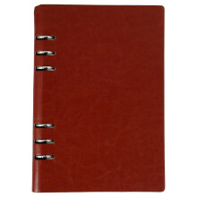Caderno recarregável em couro PU de 22,9 x 6,6 x 1,8 cm