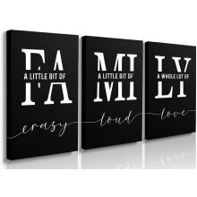 Familien-Wandbild-Leinwandset – 12x16 Zoll, 16x24 Zoll, 24x36 Zoll