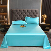 Komplet pościeli satynowej Twin, 3-częściowy, Quiet Blue Ice Silk