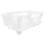 Escurridor de platos de ABS blanco, 44 x 23,5 x 19 cm. 1