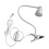 Lampada da comodino flessibile a collo d'oca con clip. 1
