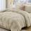 Set copripiumino matrimoniale con pieghe decorative, 7 pezzi 1