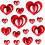 Decorazioni a forma di cuore da appendere per San Valentino (16 pezzi) 1