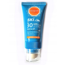 ZENOVA SCHUTZCREME FÜR DAS GESICHT UND LIPPENSTIFT SKI 30 LSF 2 IN 1