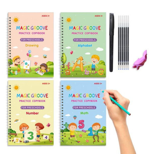 Set de caiet de copywriting magic pentru practicarea scrisului de mână cu stilou