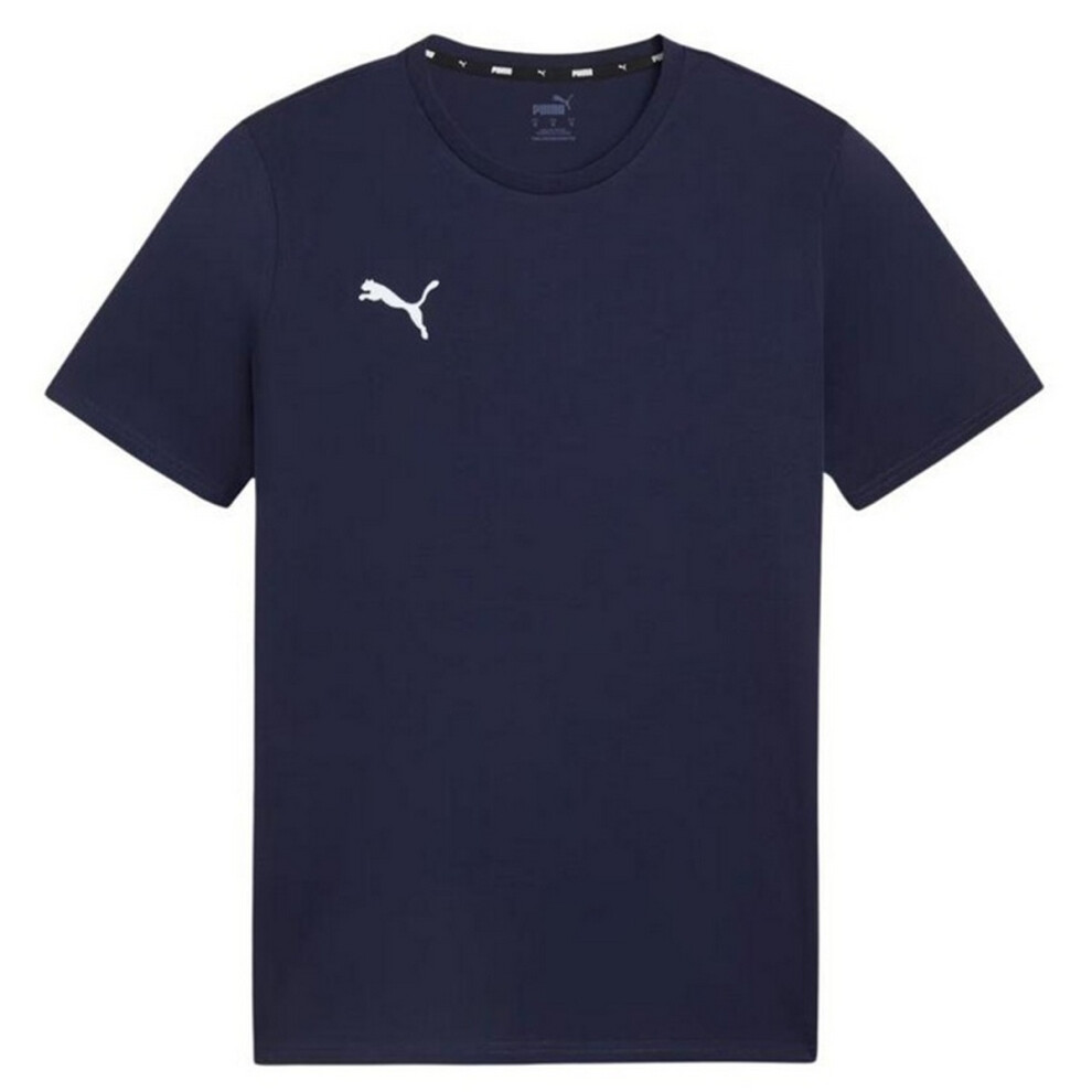 Puma Mens Team Goal Casuals T-Shirt Blue